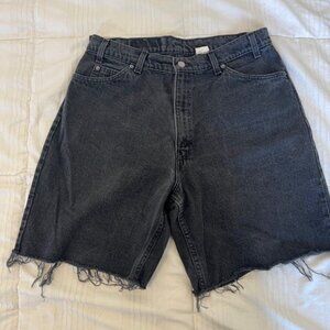 Levi's 560 Jort/Shorts W36 L00 - Black Wash-Vintage